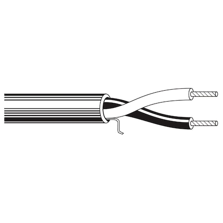 Belden 14 AWG, 2 C, Natural, Low Smoke Polyvinyl Chloride, 1000 ft 6100UE 877U1000
